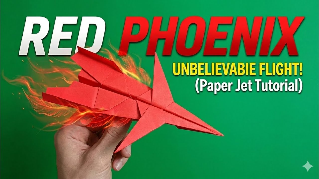 How to make a Paper Airplane that flies? RED PHOENIX - YouTube