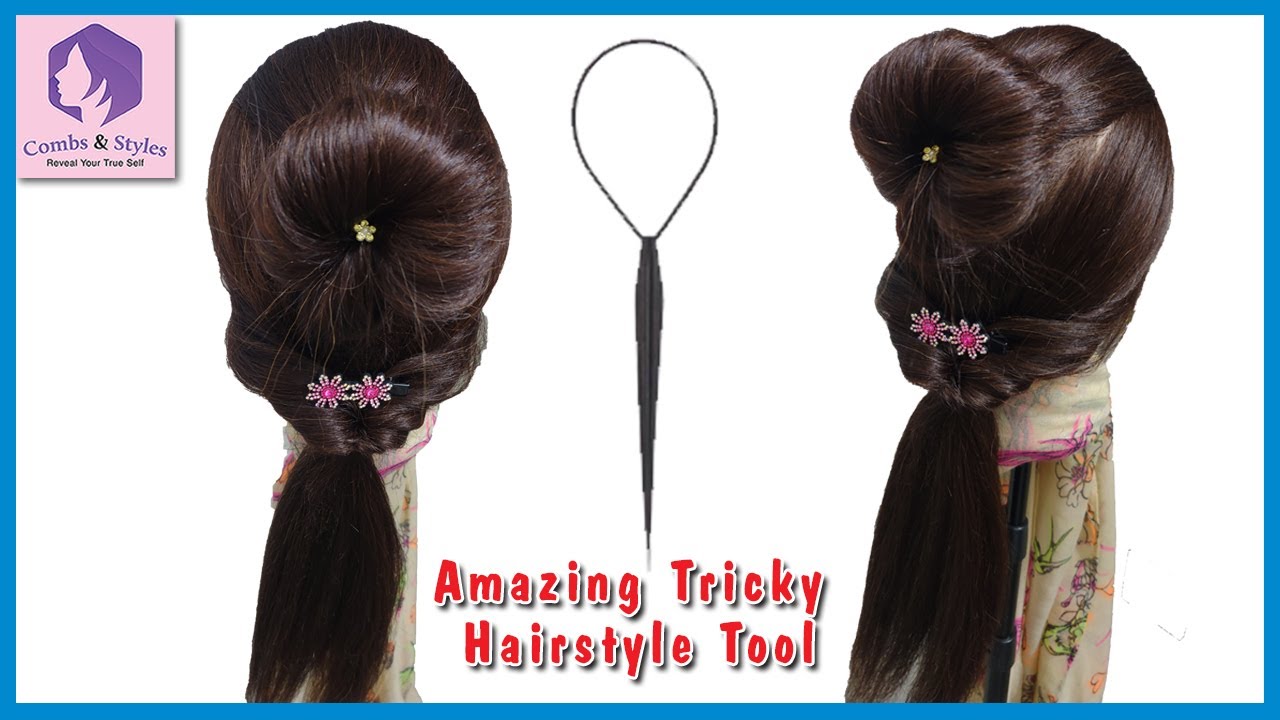 How to use Topsy tail/Hairstyling loop tool Amazing tricky