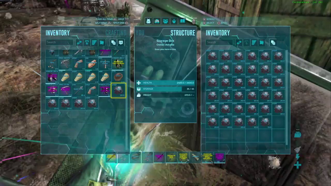 Ark survival evovled getting xp of grinder!! YouTube