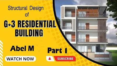 Design Of G+3 Residential Building In ETABS V22