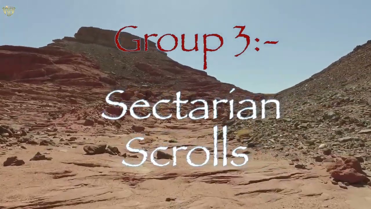 Kristian te rinna sawi nghingtu, Tuipui thi lehkha zial (dead sea scrolls) chanchin ngaihnawm Part 1