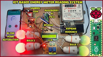 IoT Based Energy Meter Reading Using Raspberry Pi Pico with Blynk App & NodeMCU ESP8266 | SMS Alert