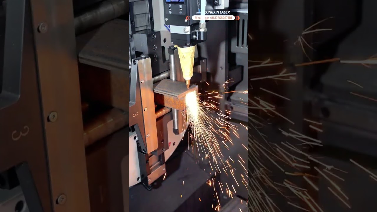 🔥【Angle Iron Cutting & Prototyping in Progress｜Longxin Laser Tube Cutting Machine】🔥