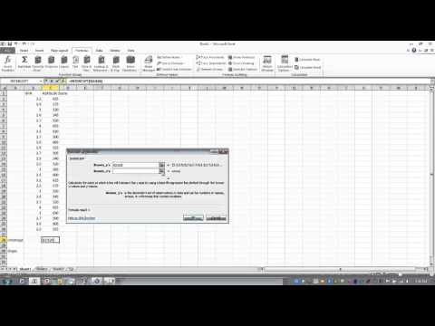 How to Use Excel- The INTERCEPT & SLOPE Function
