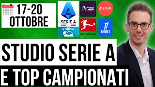 Studio Serie A e top campionati: pronostici dal 17 al 20 ottobre