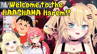 Haachamas life is a Harem Manga, and shes the Main Character 【Hololive/Eng Sub】