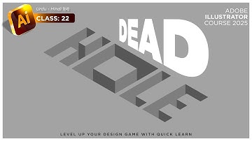 Hole Text Effect in Adobe Illustrator Tutorial Step-by-Step in Hindi / Urdu