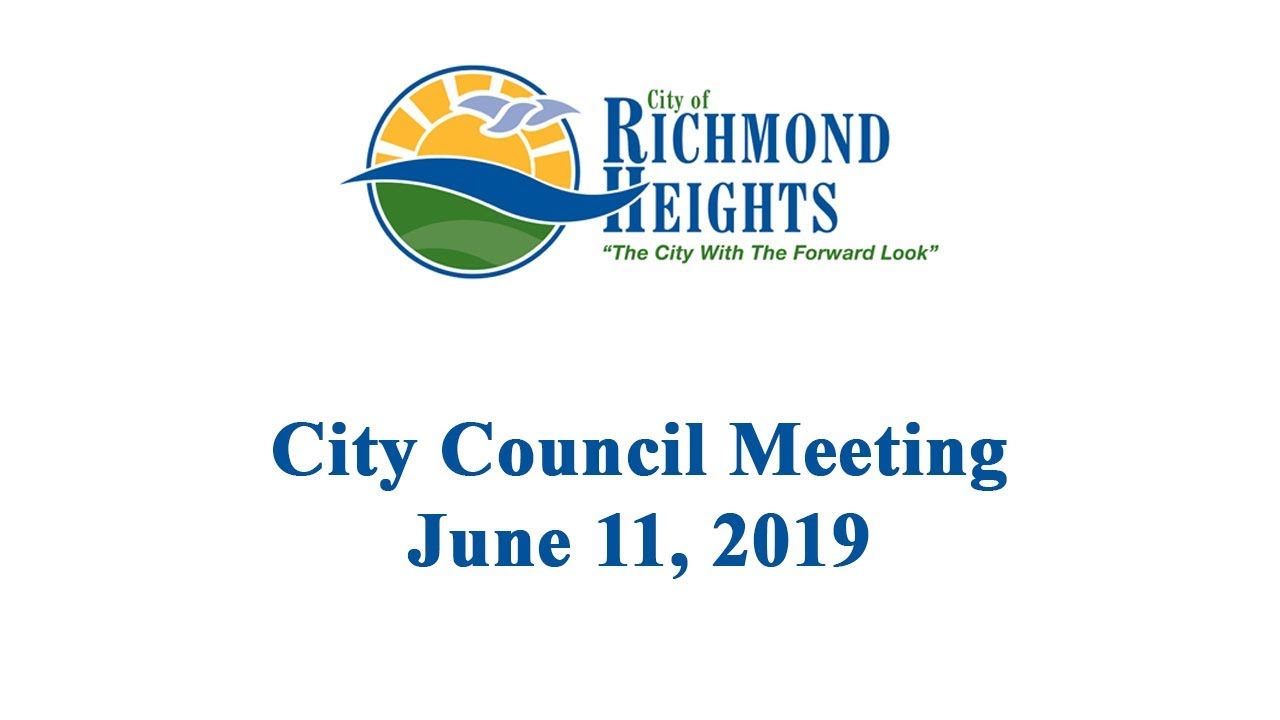 City of Richmond Heights, Ohio Council meeting 11 June 2019 YouTube