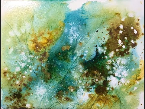 Watercolor Painting Abstract Shapes In The Landscape Youtube