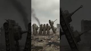 🤯 WW2 Panzer Kippt Um! 💥 Kettenreaktion wie Domino-Steine! #Panzer #WW2 #Dominoeffekt