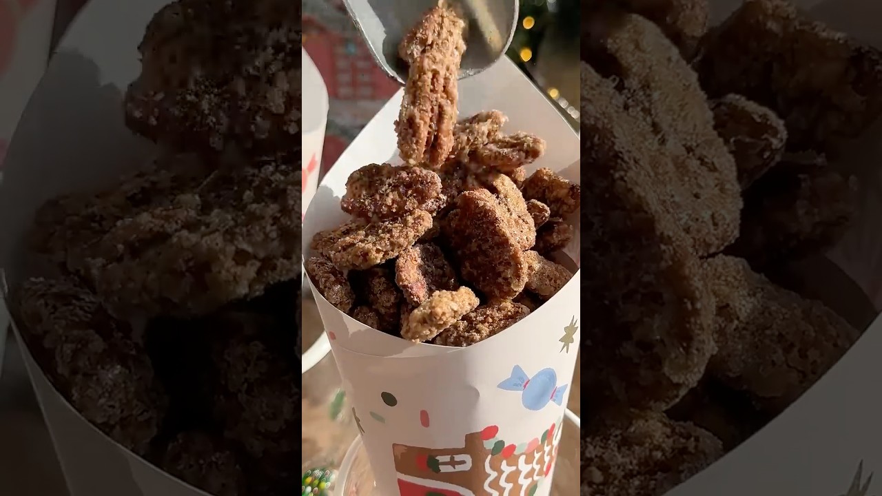 Spiced Candied Pecans! 🎄