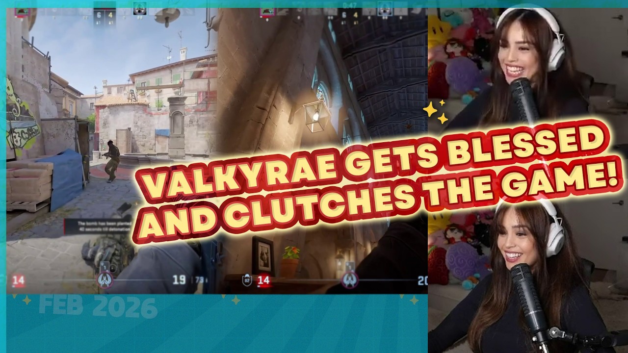 BLESSEDDAY! Valkyrae GETS BLESSED by this SEGMENTED AREA and CLUTCHES THE GAME while distracted!