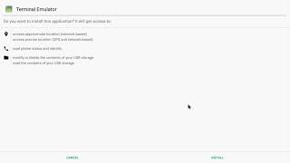 Install terminal emulator from flash disk screenshot 1