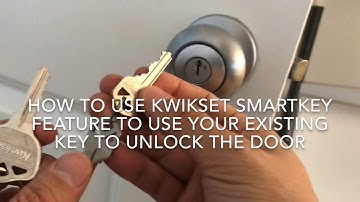 Kwikset SMARTKEY Feature Door Lock (How to use the same key to unlock all your doors!)