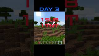 Day 3: 1 Subscriber = 1 TNT 💥😱 Minecraft TNT Challenge! Kitna Bada Blast Hoga? #minecraft #shorts