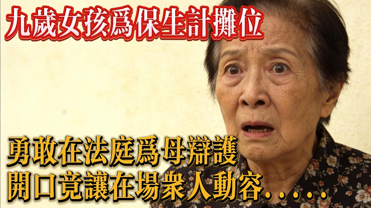 九歲女童為保生計攤位，法庭為母辯護，開口竟讓在場眾人動容#故事