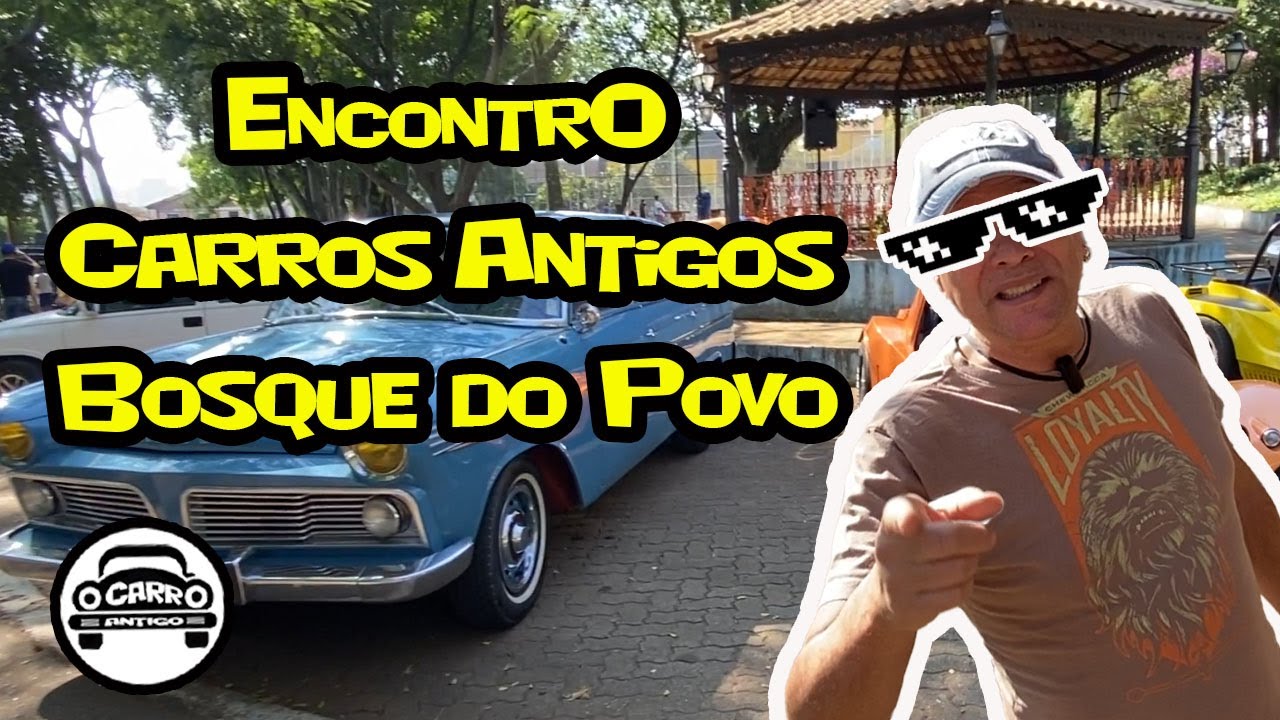 ENCONTRO DE CARROS ANTIGOS EM SÃO CAETANO NO BOSQUE DO POVO 07/07/2024