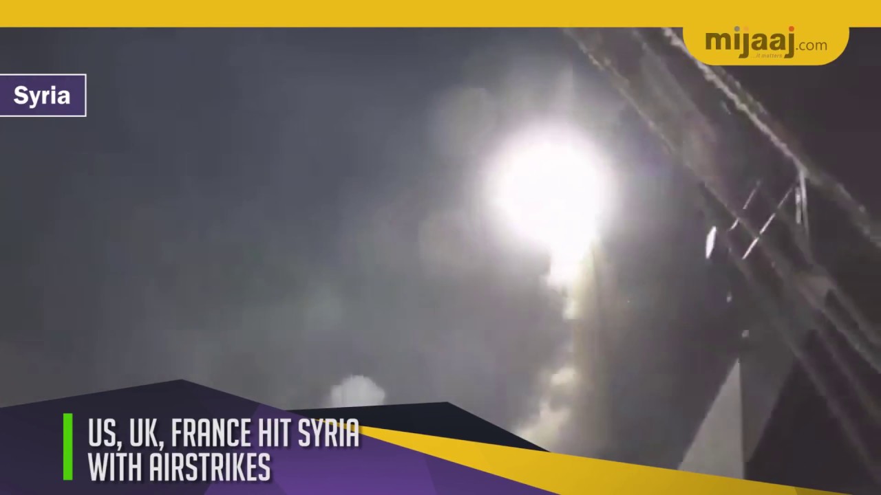 Airstrike in Syria By US, UK & FRANCE | Mijaaj News
