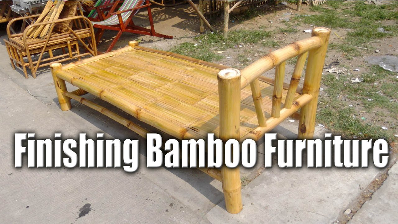  Finishing  Bamboo Furniture  Handcrafted Bed Chris Filipino 