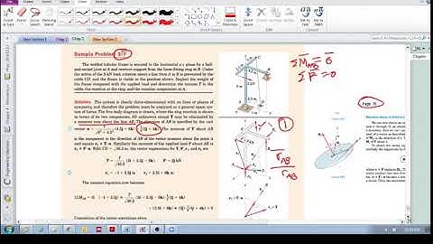 Chap 3.4 - Equilibrium conditions (three dimensions) (f): Sample Problem 3/7