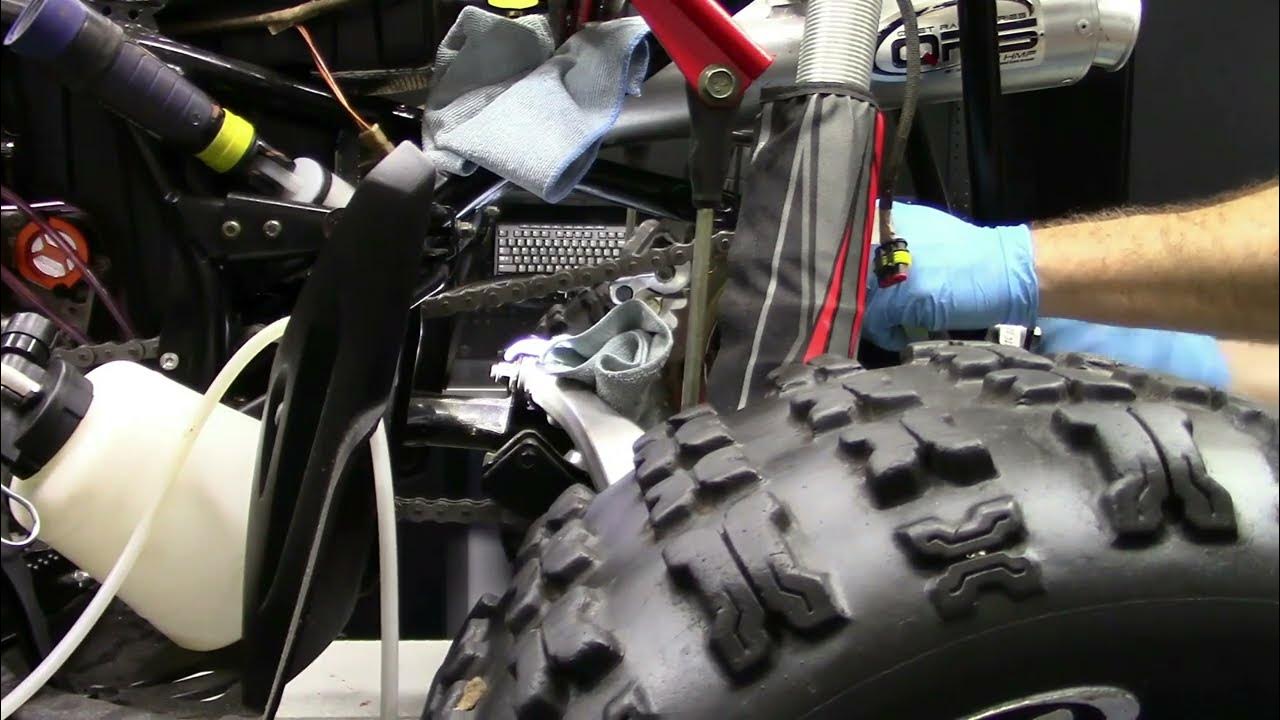 Polaris Outlaw 500/525 IRS Rear Brake Brake Bleeding Process YouTube