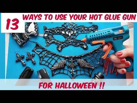 Glow In The Dark Hot Glue - Halloween Idea 