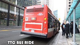 Bay Route | TTC Route 19 Bus Ride From Bay Station To Queen's Quay Dockside