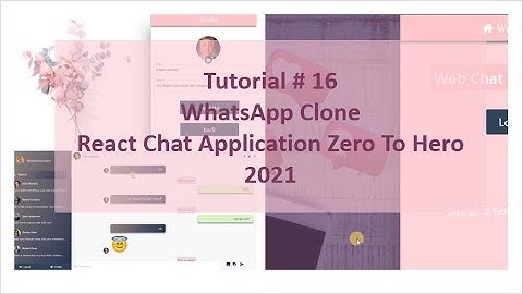 #16 Build ReactJS Project Firebase Chat Application | Live Chat Part-1