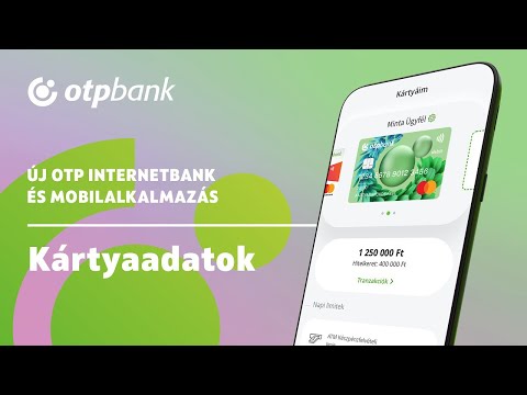 Új OTP internet- és mobilbank – Kártyaadatok