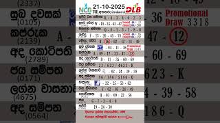 dlbnlb21102025tuesdayall Lottery Resultsgood Luckshorts