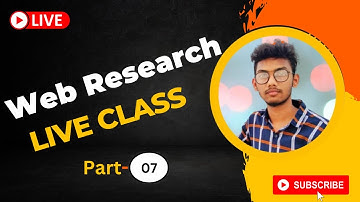 Freelancing Bangla Tutorial Video| Web Research Live Class Part-07|By Marketer Rakib