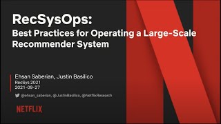 RecSysOps: Best Practices for Operating a Large-Scale Recommender System