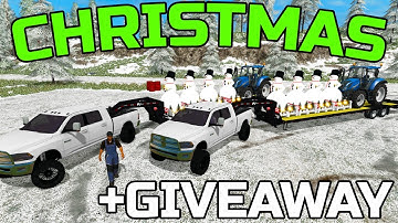 FARMING SIMULATOR 2017 | DELIVERING SNOWMANS | GIVEAWAY | CHRISTMAS SPECIAL