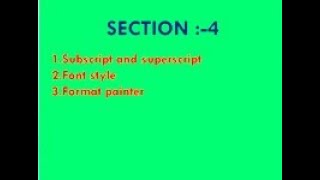 How to use  | superscript | subscript | format painter