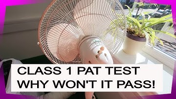 Class 1 PAT Test - No Earth Reading. Is it a fail?