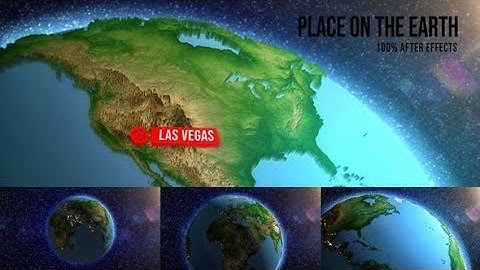 Place on The Earth | Map | Globe | After Effects Template