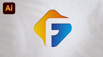 Professional F Letter Logo Design In Illustrators | Adobe Illustrator Tutorials
