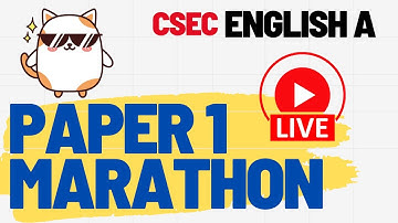 CSEC English A Paper 1 Marathon 2025!!