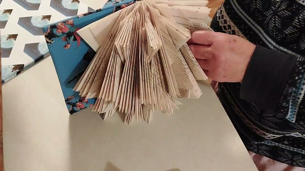 DIY Book Folding Planet Krypton...