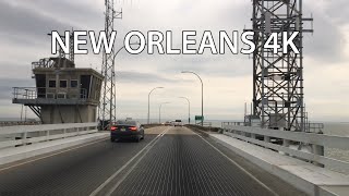 New Orleans 4K  World's Longest Bridge  Lake Pontchartrain Causeway