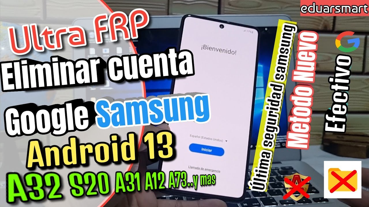 FRP Eliminar cuenta Google Samsung Android 13 Nuevo método A32 A23 A12 ...