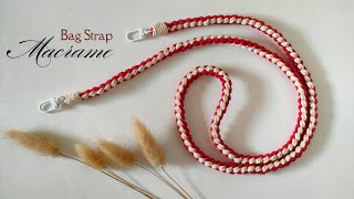 DIY Macrame Bag Strap | Macrame Crossbody Bag Strap Tutorial with 2 Color Pattern | Sling Bag Strap