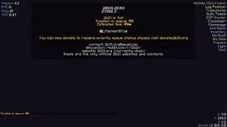 An hour in queue on 2b2t