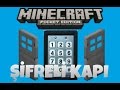 MİNECRAFT PE SİSTEMLERİ - ŞİFRELİ KAPI YAPIMI