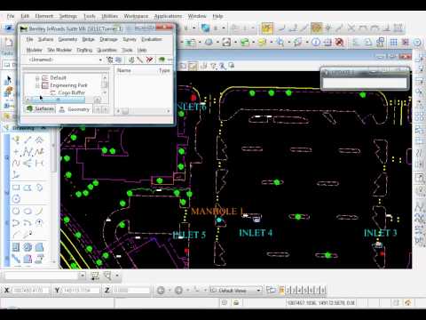 Bentley InRoads Storm and Sanitary - Existing Drainage Network Part 1 of 2