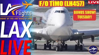 LAX LIVE: Los Angeles (LAX) Aviation | F/O TIMO LUFTHANSA 457