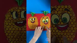Create a Pineapple with Bubble Wrap! 🍍Fun Painting Craft for Kids