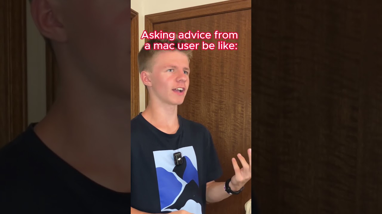 Getting advice from a mac user be like