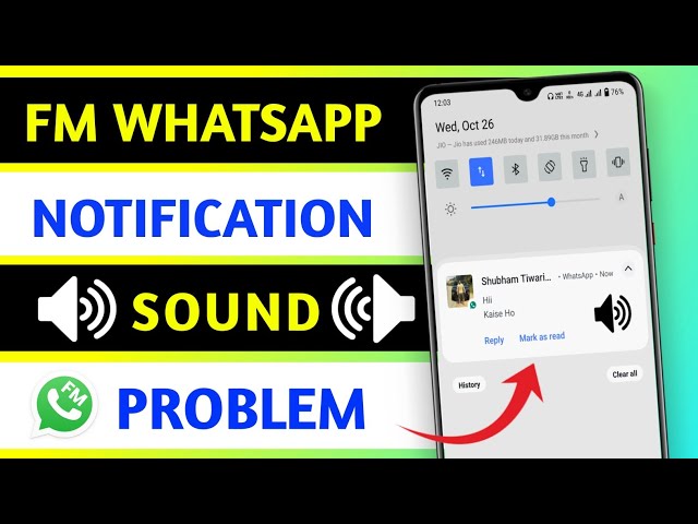 Fm WhatsApp Notification Sound Problem | How To Solve Fm Whatsapp Notification Tone Problem || 2023 class=