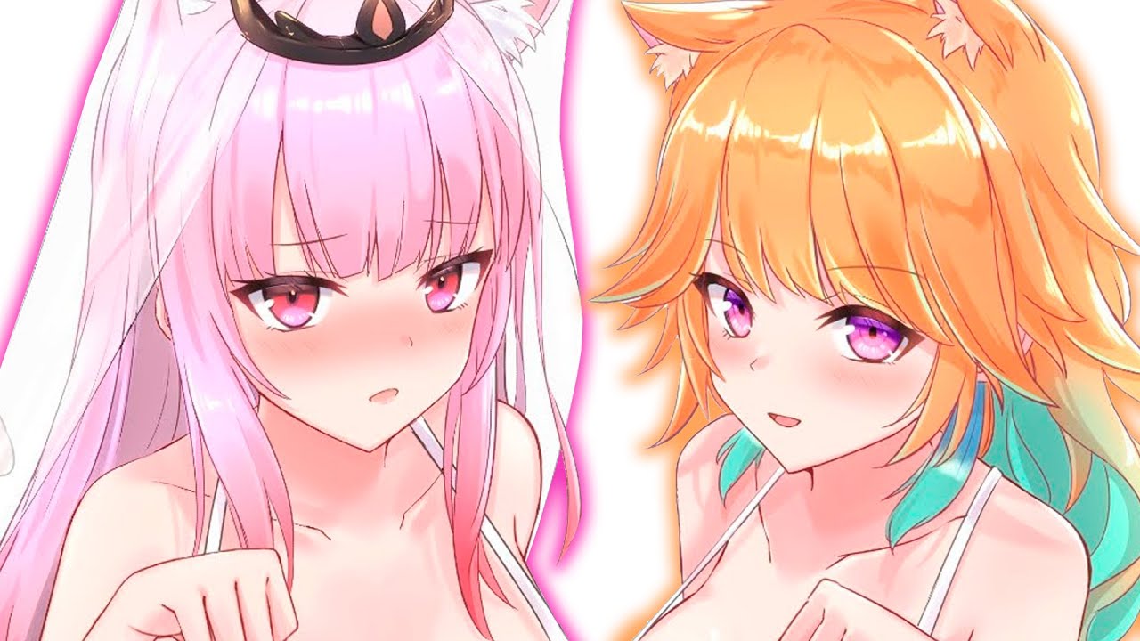 Calli e Kiara mostram a cultura do beijo Yuri(lésbica) | vtuber legendado